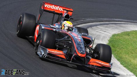 Lewis Hamilton scored his first win as world champion at the Hungaroring in 2009