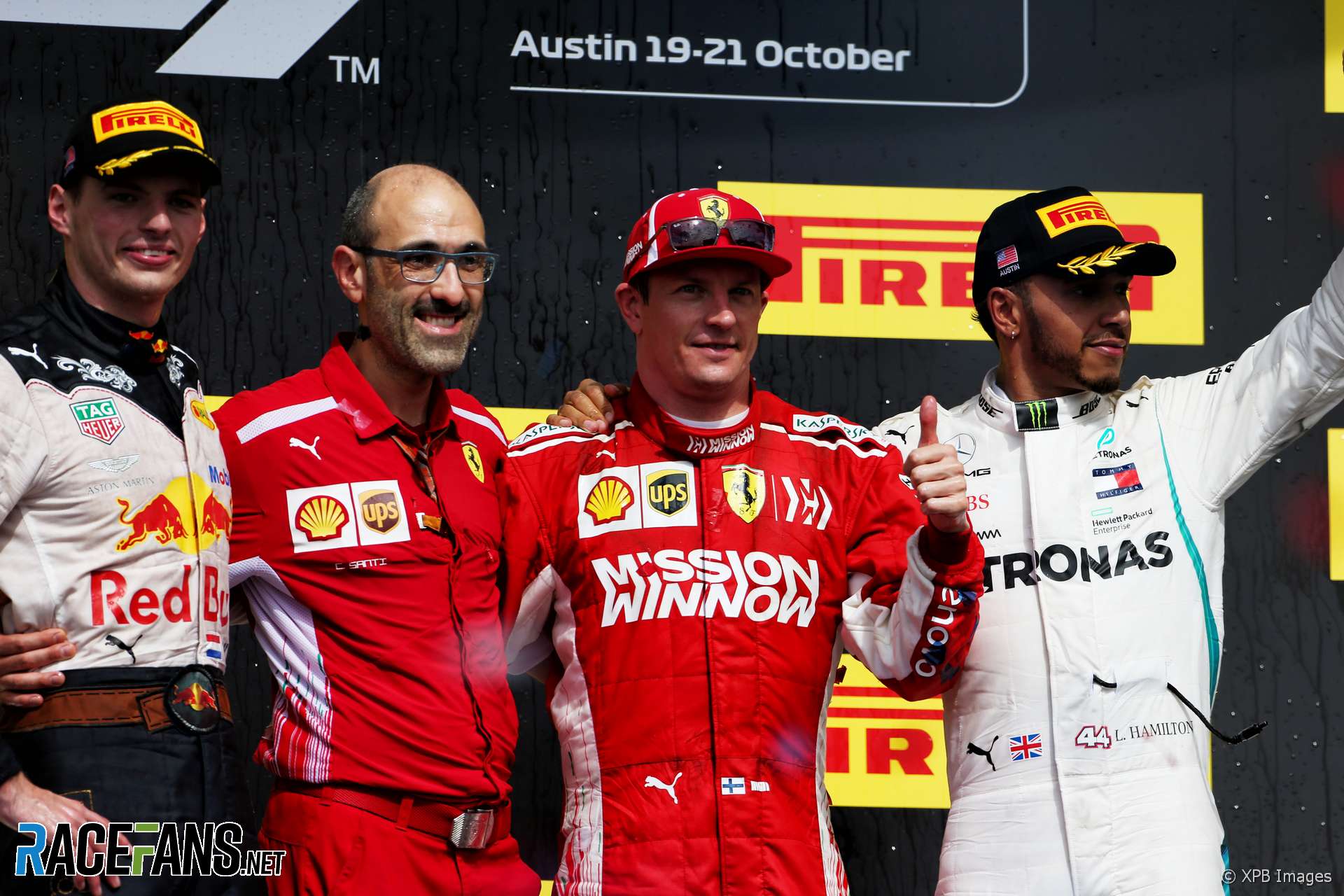 Kimi Raikkonen, Ferrari, Circuit of the Americas, 2018