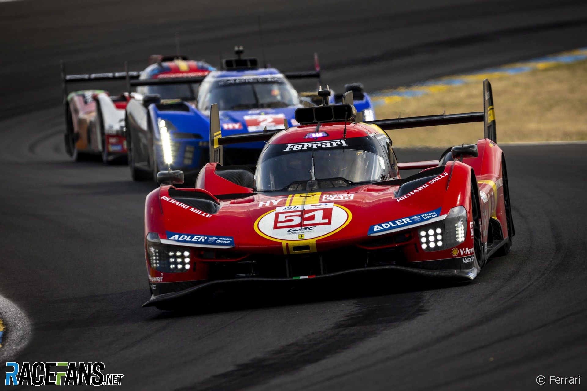 Alessandro Pier Guidi/James Calado/Antonio Giovinazzi, #51 Ferrari 499P, Le Mans 24 Hours, 2023