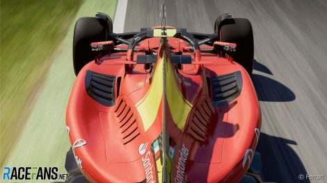 Ferrari's livery for the 2023 Italian Grand Prix