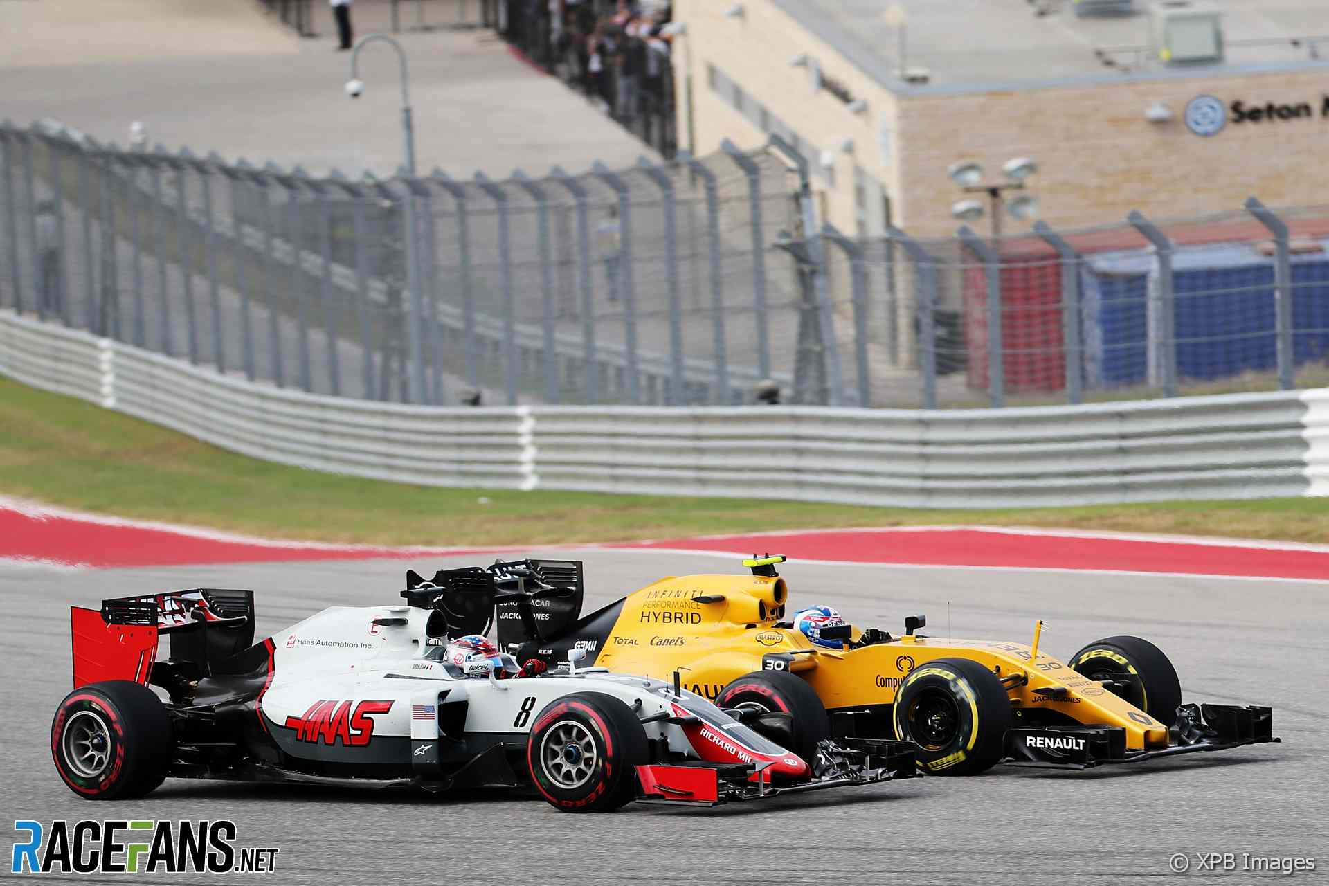 Jolyon Palmer, Romain Grosjean, Circuit of the Americas, 2016