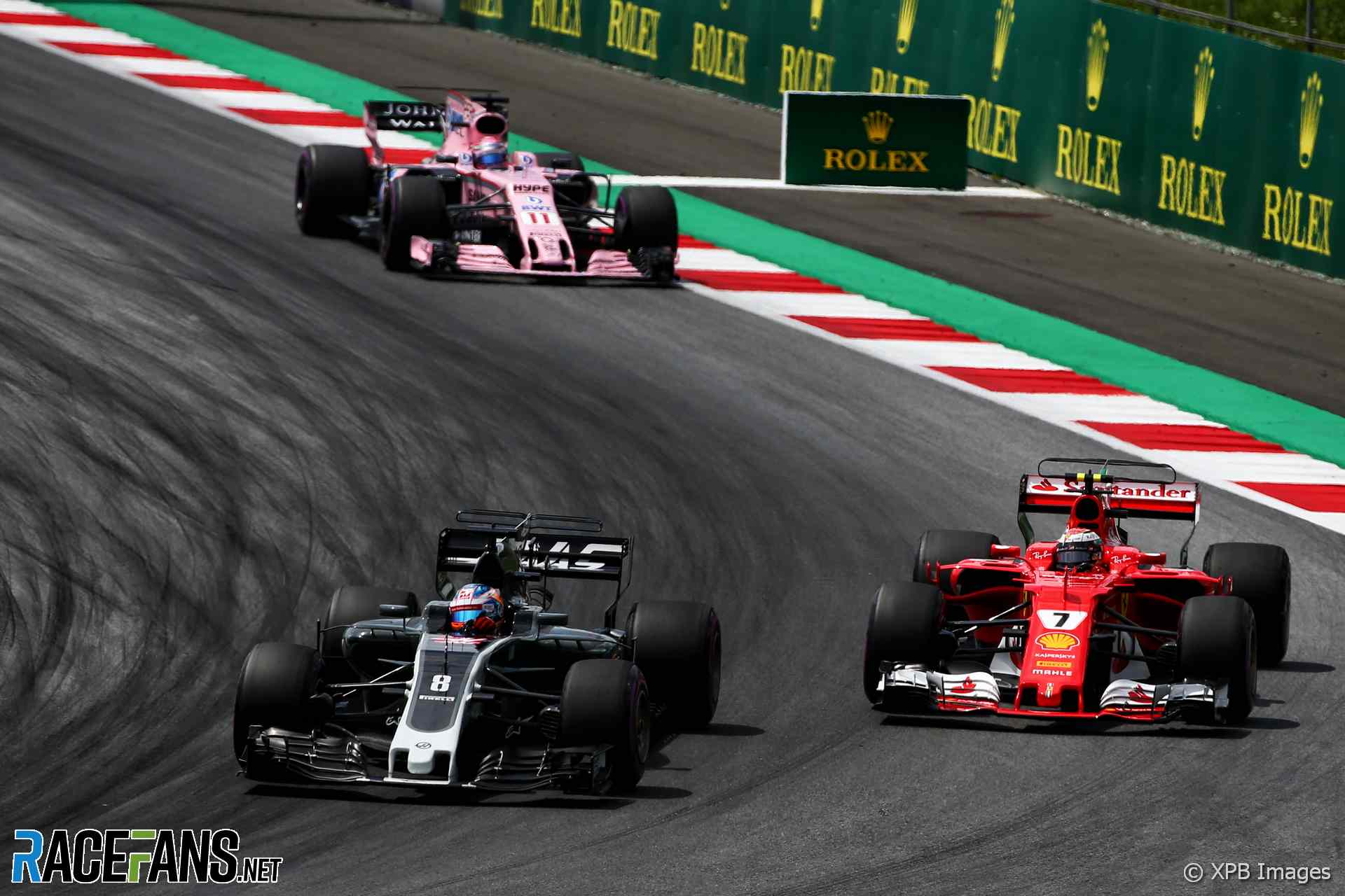 Romain Grosjean, Kimi Raikkonen, Red Bull Ring, 2017