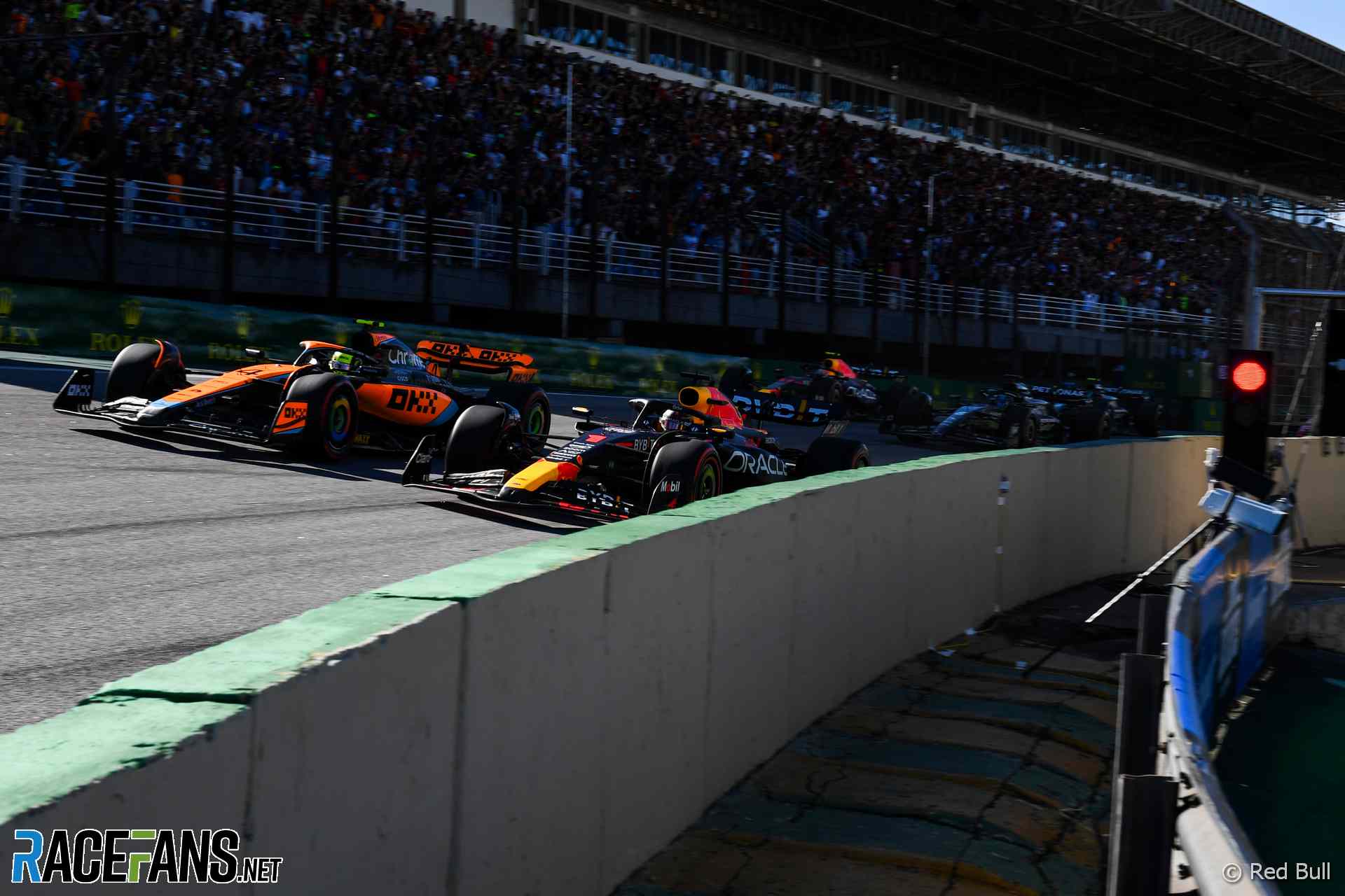 Sprint race start, Interlagos, 2023