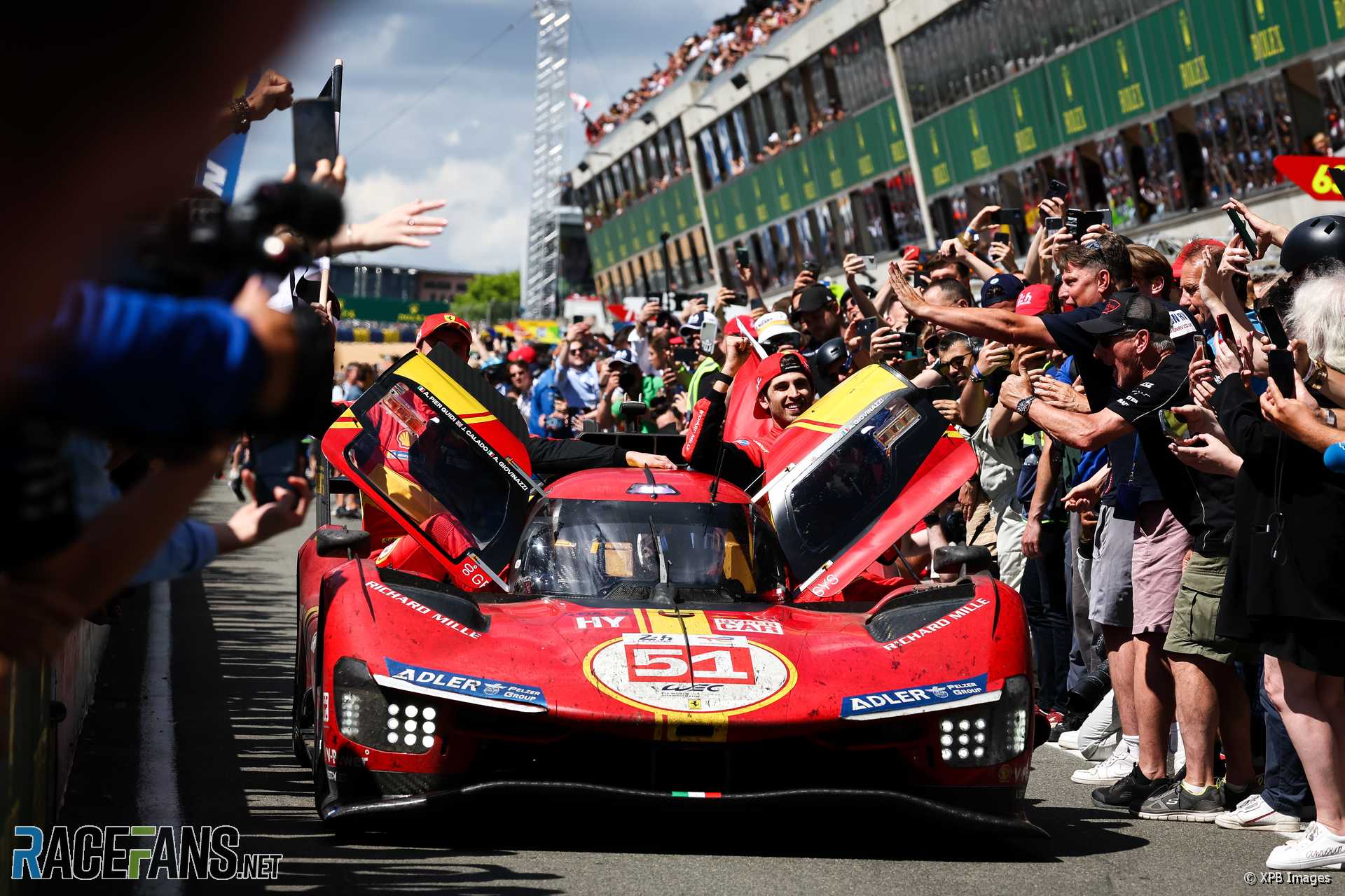 Alessandro Pier Guidi/James Calado/Antonio Giovinazzi, #51 Ferrari 499P, Le Mans 24 Hours, 2023