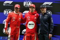 Carlos Sainz Jnr, Ferrari, Charles Leclerc, Ferrari and Max Verstappen, Red Bull, Las Vegas Strip Circuit 2023