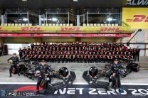 Alfa Romeo team photograph, Yas Marina, 2023