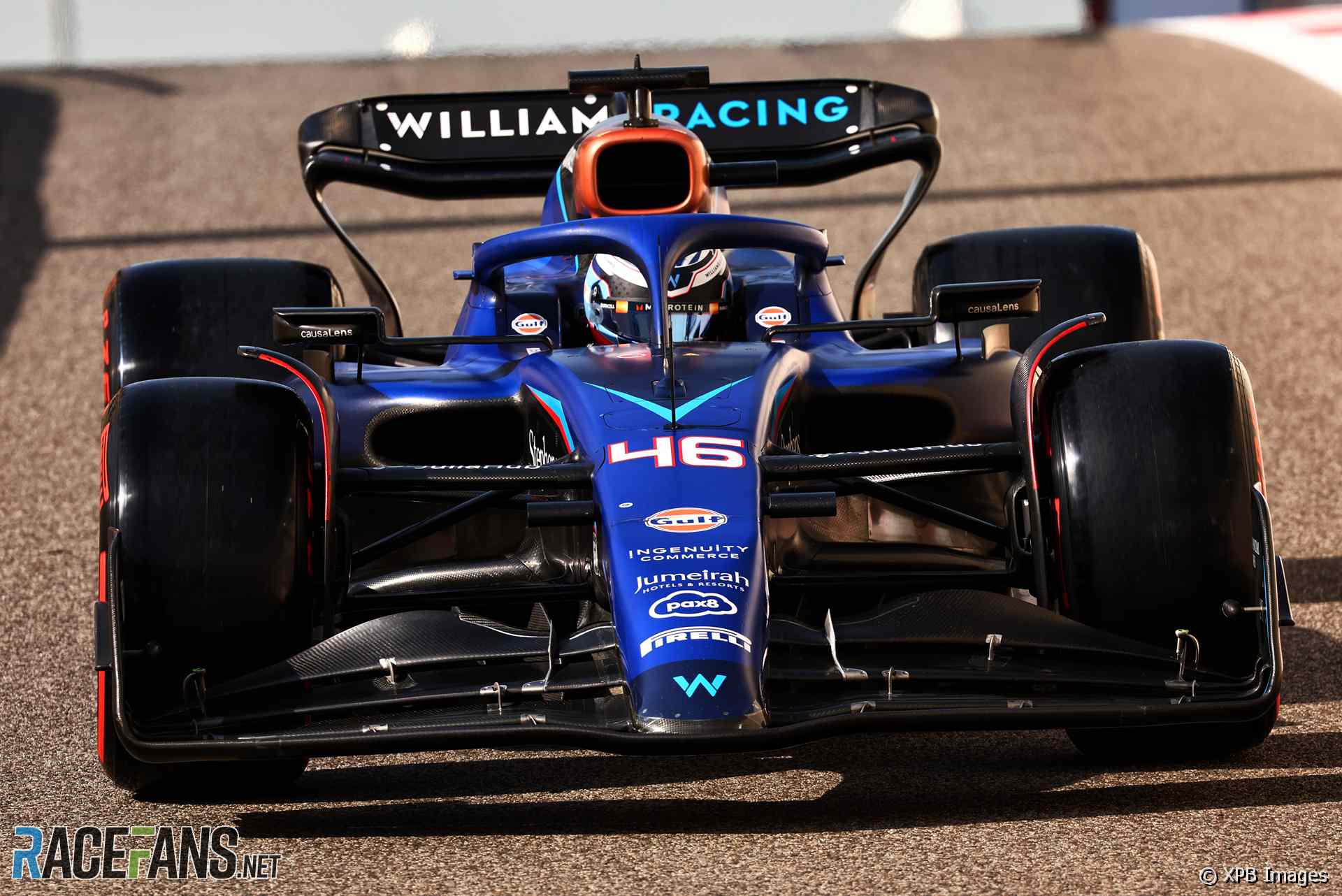 Franco Colapinto, Williams, Yas Marina, 2023 post-season test