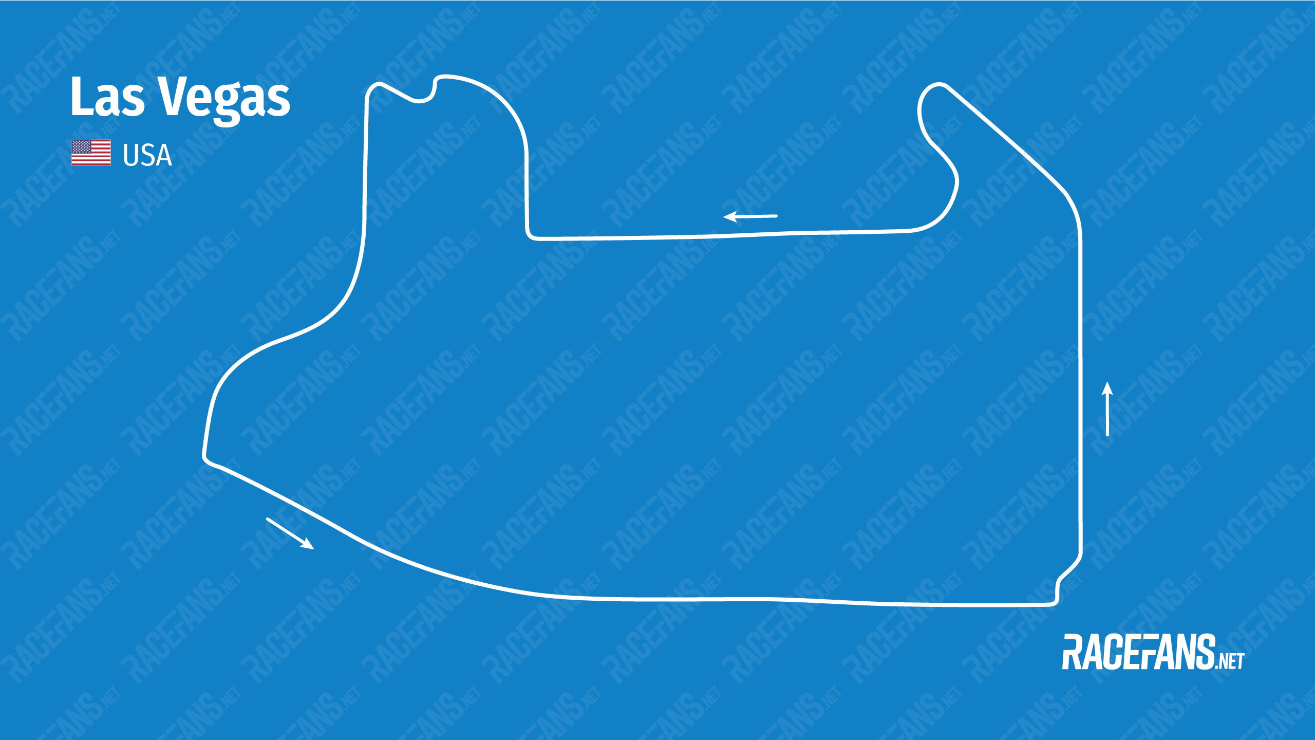 Las Vegas Strip circuit track map