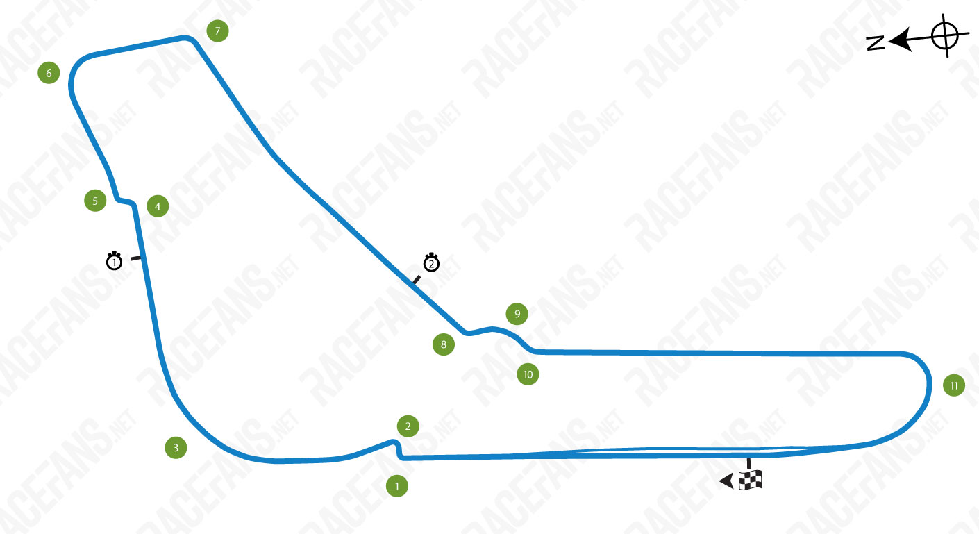 Autodromo Nazionale Monza track map